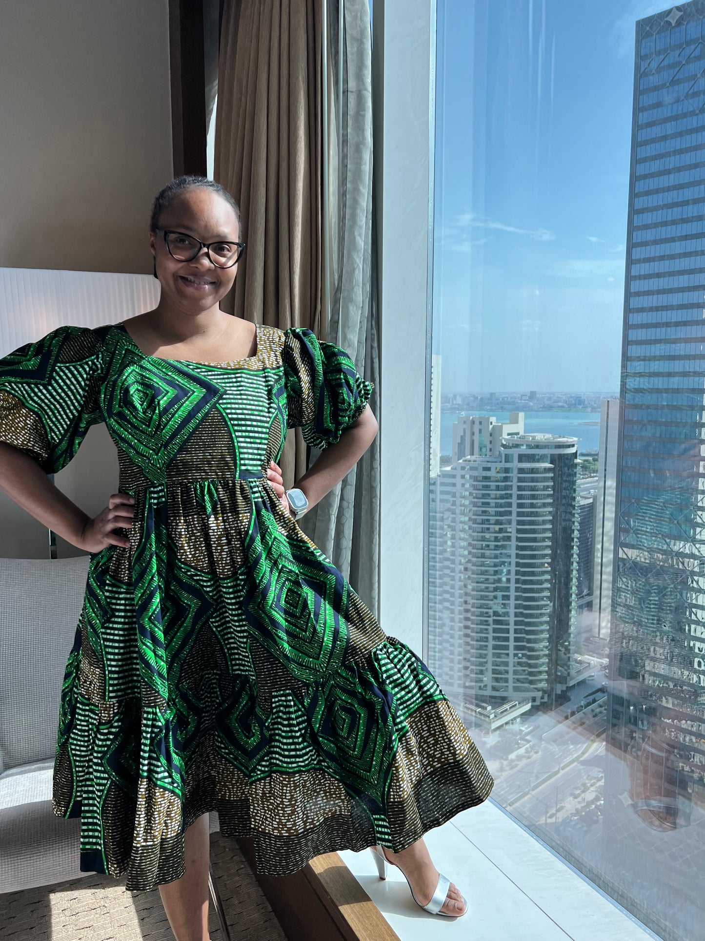 Busola Puff Dress