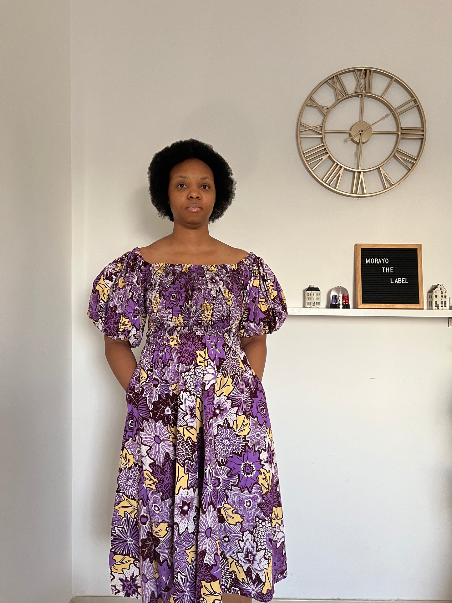 Amaka Shirred Dress